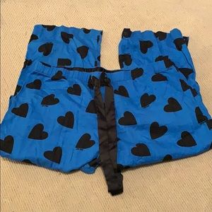 VS Pink heart pj bottoms